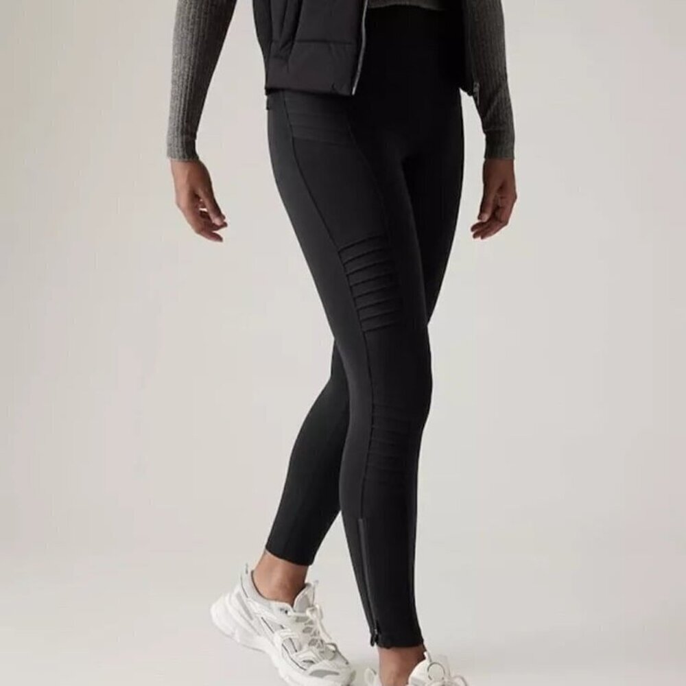 Tribal Black Pull On Ankle Pants Slim Fit Stretch‎ Ponte 9320O-803G Size 4